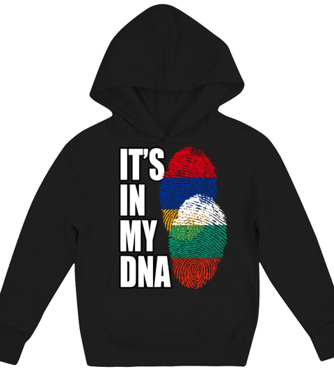 Bulgarian And Armenian Mix Heritage DNA Flag Kids Hoodie