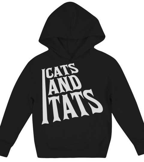 cats and tats quote Kids Hoodie