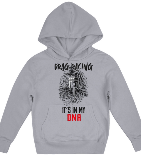 Drag Racing Race Car Fingerprint Kids Hoodie
