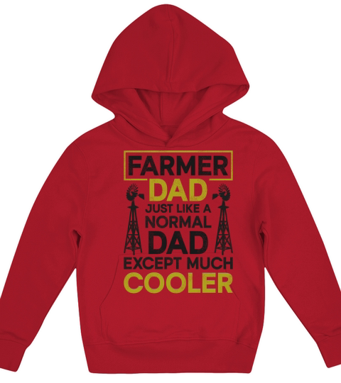 Farming Farmer Dad Father Vintage Kids Hoodie