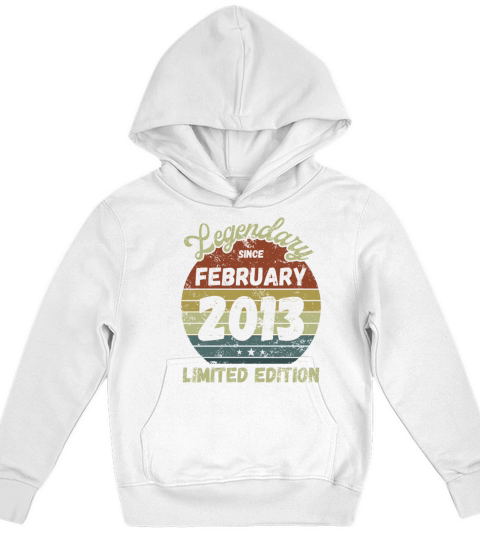 February 2013 - Vintage Birthday Present Kids Hoodie