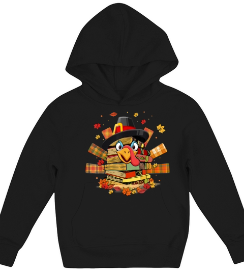 Flamingo Thanksgiving Kids Hoodie