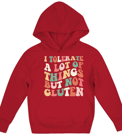 Funny Gluten Free Design Food Cool Gluten Kids Hoodie