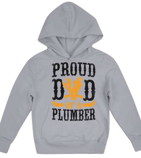 Plumbing Plumber Dad Vintage Proud Kids Hoodie