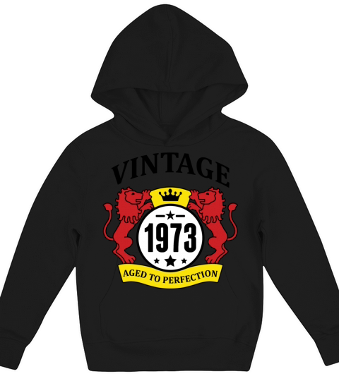 Vintage 1973 Aged to Perfection Kids Hoodie
