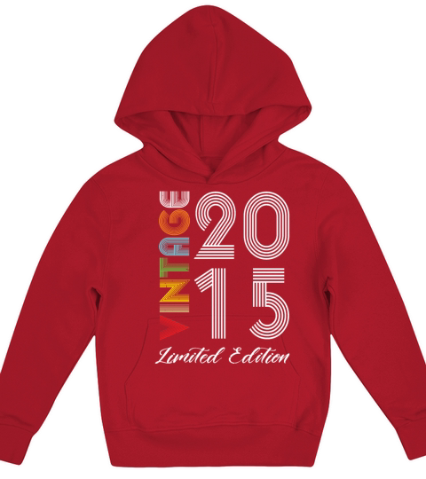 Vintage 2015 Vintage Birthday Retro Vintage Kids Hoodie