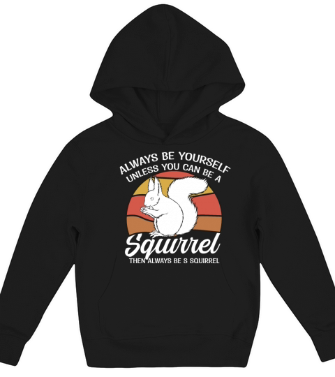 Vintage Squirrel mom-gifts sunset Sciuridae Kids Hoodie
