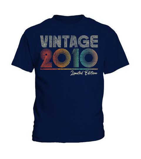 13 Years Old Vintage 2010 13th Birthday Gifts Kids T-Shirt