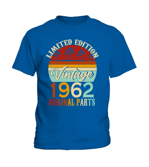 1962 Born Vintage Birthday Retro Kids T-Shirt