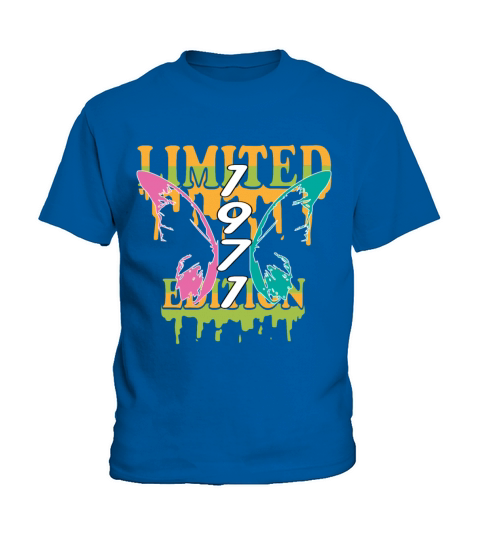 1971 Born Limited Edition Butterfly Gift Kids T-Shirt