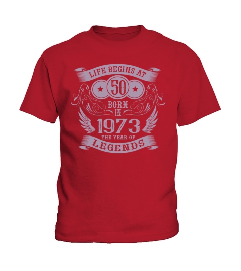 50th Birthday Gifts Life begins at 50 years old Kids T-Shirt