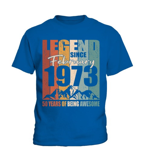 50th birthday vintage 1973 legend since 1973 Kids T-Shirt