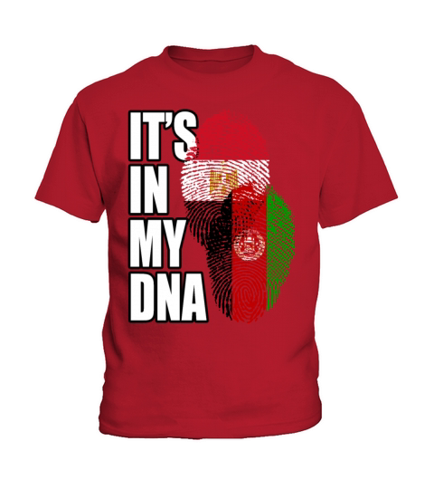Afghan And Egyptian Mix Heritage DNA Flag Kids T-Shirt