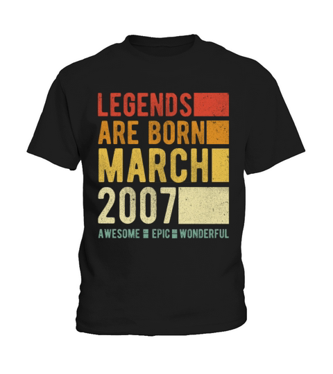 Birthday March 2007 Kids T-Shirt