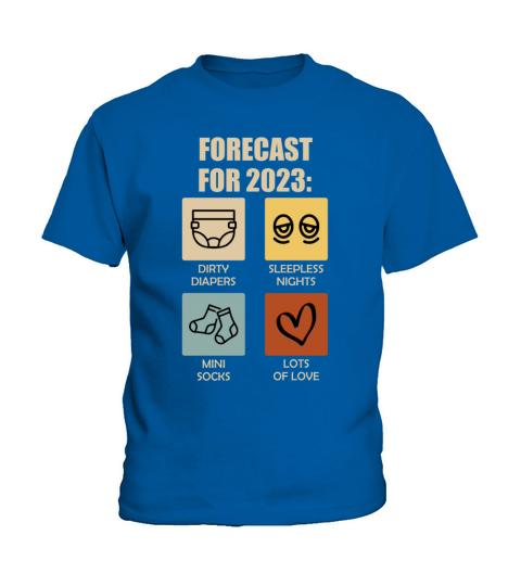 Expectant parents 2023 Forecast 2023 Kids T-Shirt