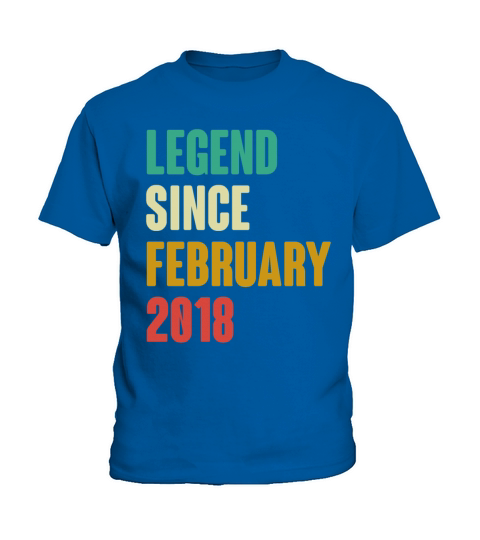 February 2018 4th Birthday 4 Years Old Bday Gift Kids T-Shirt