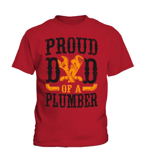 Plumbing Plumber Dad Vintage Proud Kids T-Shirt