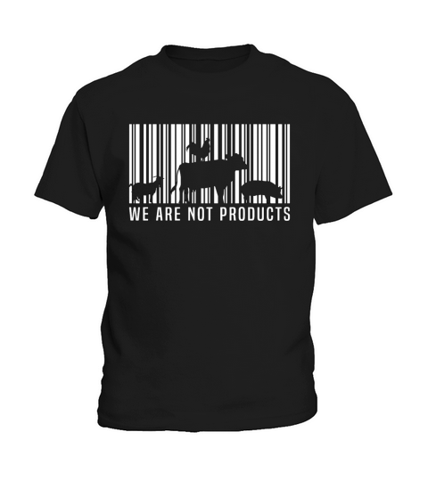 Veganism We Are Not Products No Meat Vegan Lover Kids T-Shirt