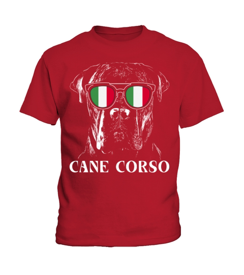 Vintage Cane Corso Dog Italy Flag Kids T-Shirt