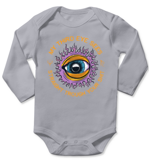 3rd Eye Esoteric Occult Humor Spiritual Long Sleeve Baby One-Piece