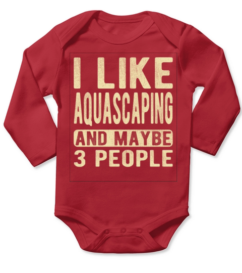 Aquascaping Saying Long Sleeve Baby One-Piece
