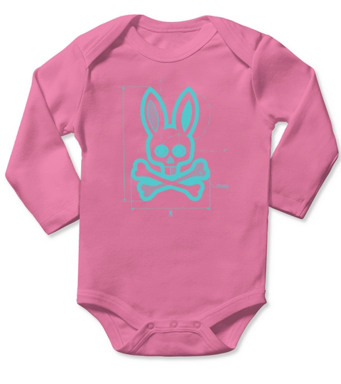 Bunny Psycho Horror Long Sleeve Baby One-Piece
