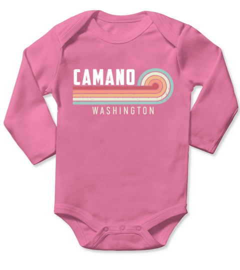 Camano National Park Vintage Long Sleeve Baby One-Piece