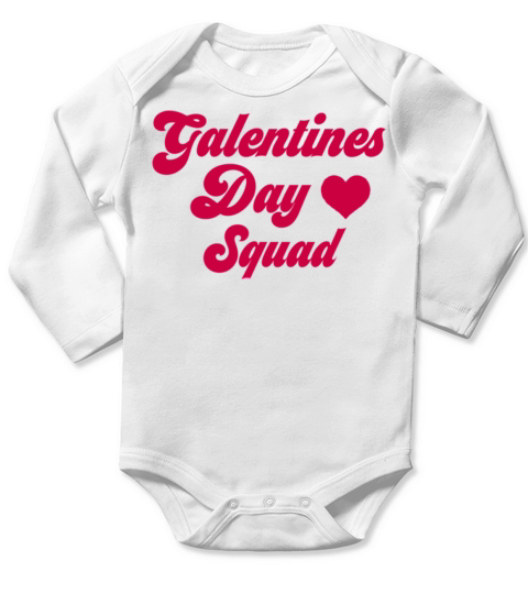 Galentines day squad1419 Long Sleeve Baby One-Piece