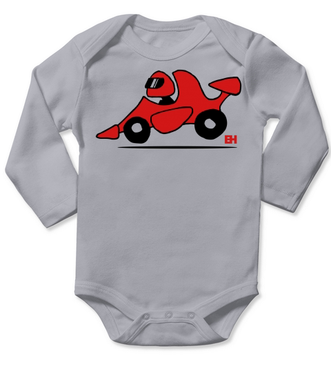Race car Long Sleeve Baby One-Piece