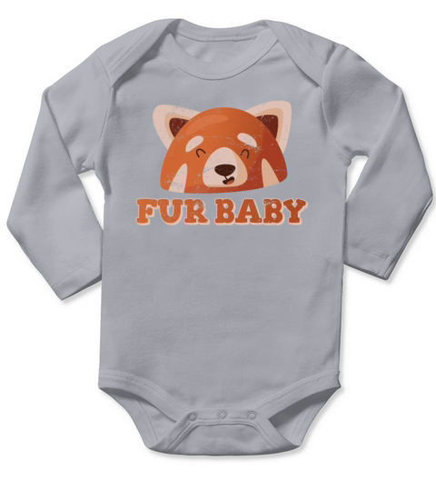Red Panda Fur Baby Red Pandas Zoologist Funny Pand Long Sleeve Baby One-Piece