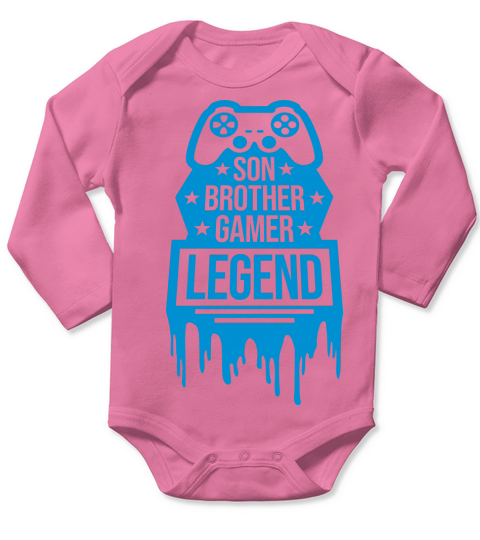 son brother gamer legend Long Sleeve Baby One-Piece