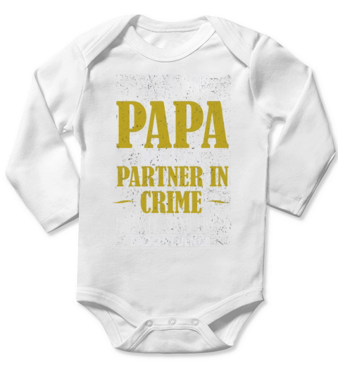 They Call Me Grandpa Partner in Crime Influence Long Sleeve Baby One-Piece