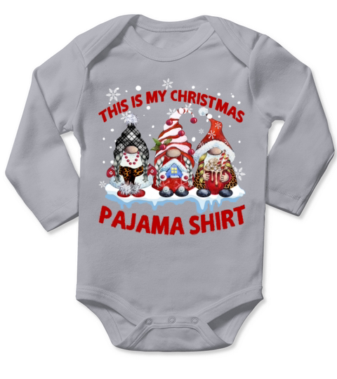 This is my Christmas pajamas Gnomes Tee Shirt Coup Long Sleeve Baby One-Piece