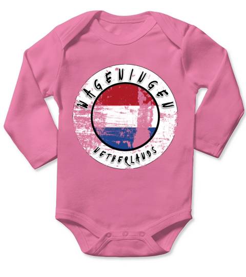 Wageningen Netherlands Vintage Long Sleeve Baby One-Piece
