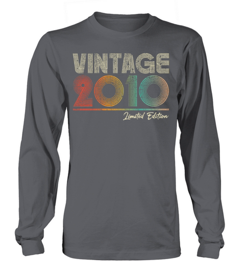 13 Years Old Vintage 2010 13th Birthday Gifts Long sleeved Unisex