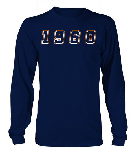1960 Year Number Long sleeved Unisex