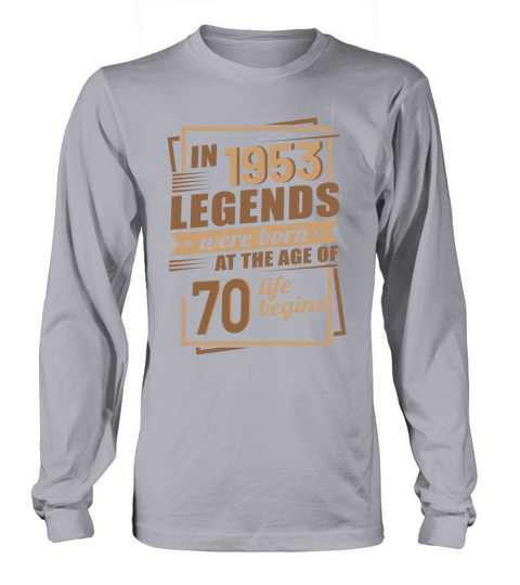 70th Birthday Gift Ideas Vintage 1953 Sayings Long sleeved Unisex
