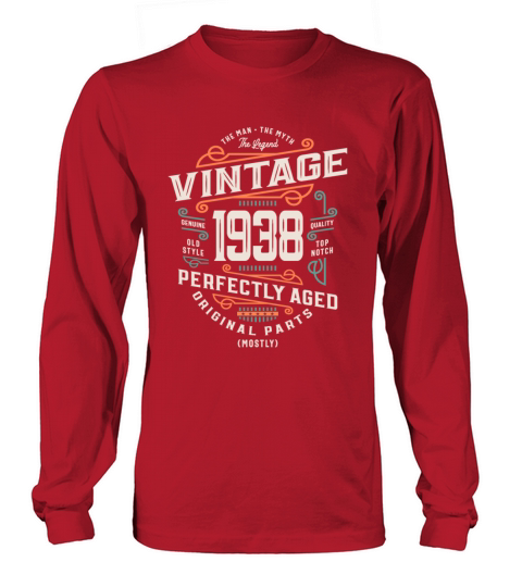 85 Years Old Vintage 1938 Man Myth Legend Long sleeved Unisex