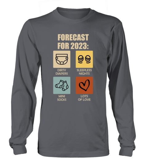 Expectant parents 2023 Forecast 2023 Long sleeved Unisex