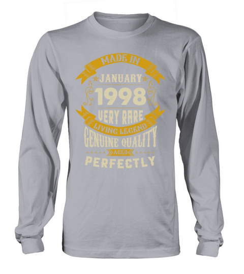 January 1998 Vintage Birthday Present Long sleeved Unisex