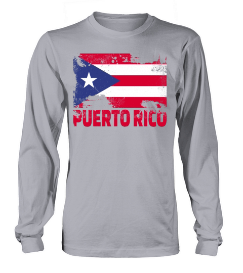 Puerto Rico Flag Vintage Distressed Caribbean Grun Long sleeved Unisex