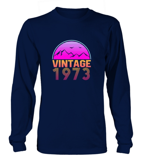 Retrowave Vintage 1973 Birthday Gift Idea Long sleeved Unisex