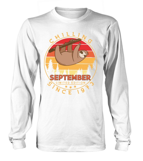 Vintage 1973 September Vintage Gift Idea Long sleeved Unisex