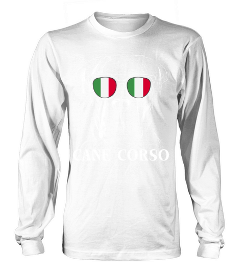 Vintage Cane Corso Dog Italy Flag Long sleeved Unisex