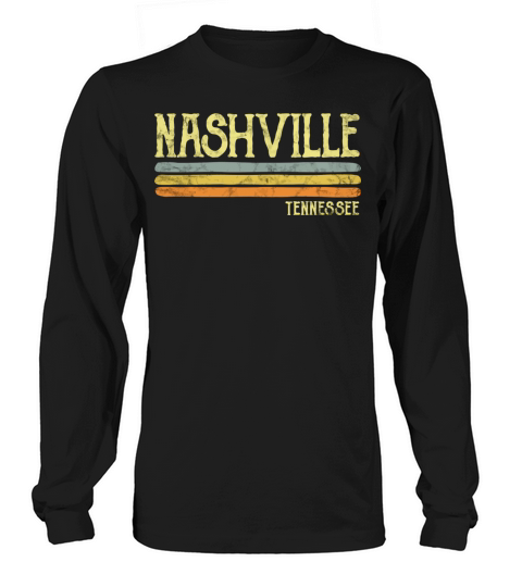 Vintage Nashville Tennessee Tn Love Souvenir Long sleeved Unisex
