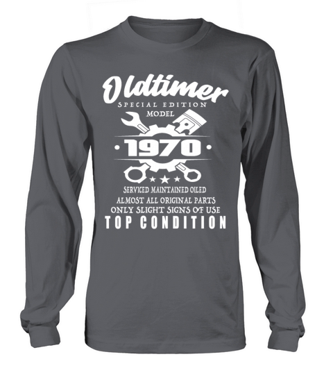 Vintage Special Edition Model 1970 Birthday Long sleeved Unisex