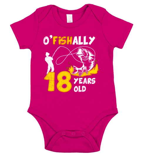 18th Birthday Fishing 1975 Vintage Fisherman Angle Short Sleeve Baby One-Piece