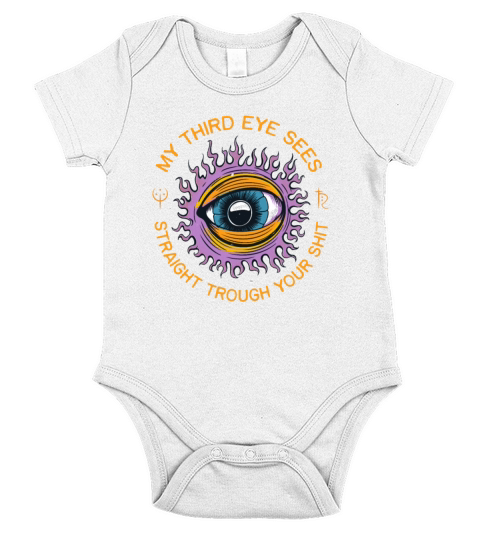 3rd Eye Esoteric Occult Humor Spiritual Short Sleeve Baby One-Piece