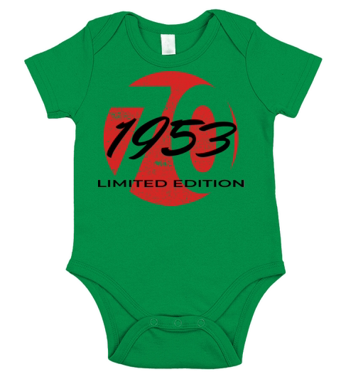 70th birthday men women 70 years 1953 vintage Short Sleeve Baby One-Piece