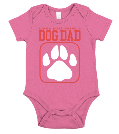 Busy Being A Dog Dad Dogs Owner Short Sleeve Baby One-Piece